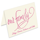 Our Family Ecru Foldover Note Cards Image 1 of 3